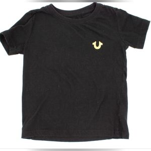 True Religion Boys 5T Black/Gold Graphic Tee